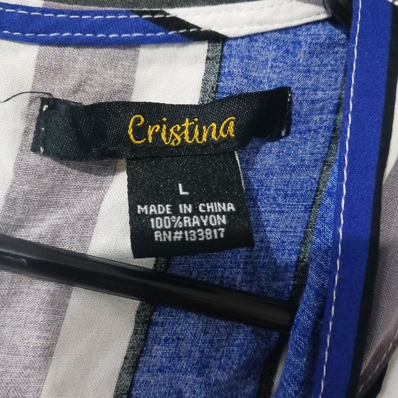 Women Multicolor Striped V cross halter jumpsuit - Picture 6 of 12